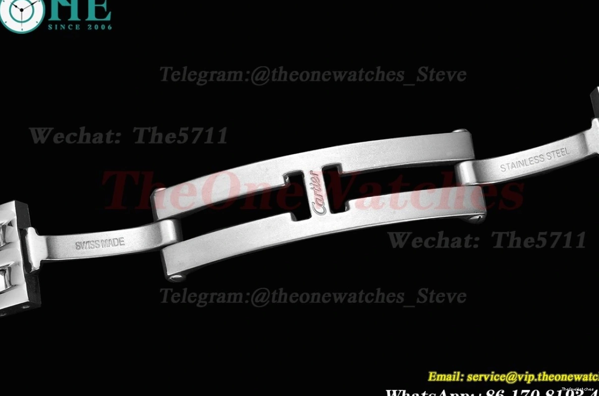 Ladies Dial Qtz De Secrete Swiss 22mm Panthere SS 8848F Dia White SS 1219